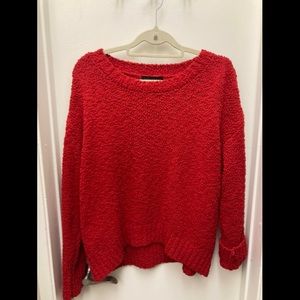 Sanctuary Red Boucle Sweater